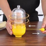 Portable Egg Scrambler Shaker Whisk Hand Powered Golden Egg Maker Eggs Yolk White Mixer Kitchen Gadgets for Mixing the Egg