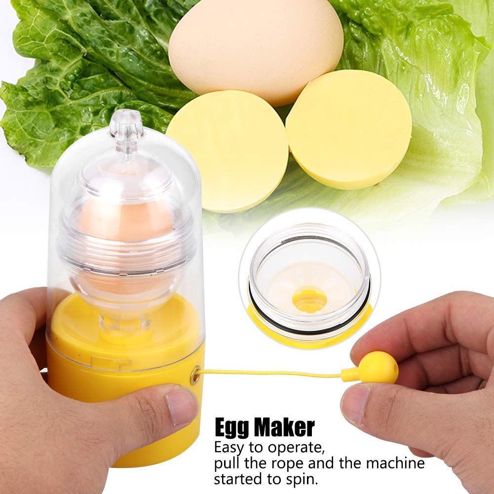 Portable Egg Scrambler Shaker Whisk Hand Powered Golden Egg Maker Eggs Yolk White Mixer Kitchen Gadgets for Mixing the Egg