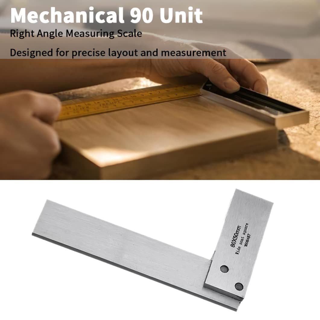 Engineer 90 Right, Machinist Square Set Engineer 90 Right Angle Precision Steel Angle Ruler Precision Square Set