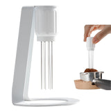 Espresso Distribution Tool, 0.4mm Espresso Tools Coffee Stirrer Distributor Espresso Machine Accessories with Magnetic (White)