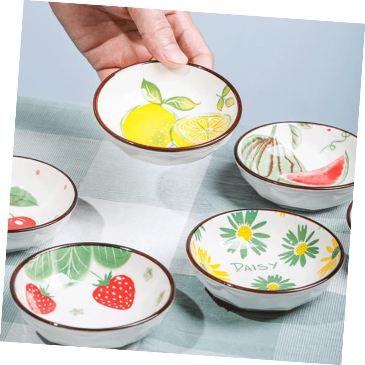 Mini Dip Plates Soup Bowl Sauce Dish Appetizer Serving Tray Side Dish Bowl Chip Dip Dish Snack Plates Fruit Seasoning Dish Small