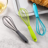 Eggs Beater Durable Handheld Cream Foam Maker Non Slip Eggs Blender Silicone Eggs Beater Durable Mini Eggs Frothers Eggs （3pcs）