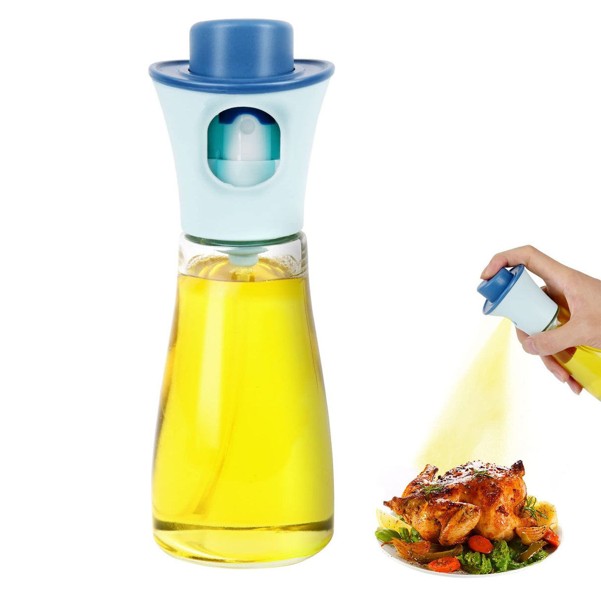 Oil Sprayer for Cooking, Olive Oil Sprayer Mister, 150ml Olive Oil Spray Bottle, Olive Oil Spray for Salad, BBQ, Kitchen Baking