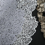 Metallic Vinyl Christmas Festival Lunch Mats Leaf Holiday Party Restaurant Home Table Decoration,(2pcs)