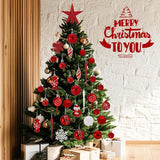 Christmas Tree Ornaments 36 pcs Multi-Size Candy Cane Shatterproof Ball Ornaments Set for Christmas Holiday Wreath & Party Decorations,Red