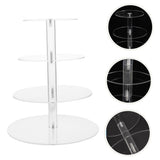 Clear Acrylic Cake and Cupcake Stand Combo for Party Dessert Display 1Set