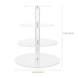 Clear Acrylic Cake and Cupcake Stand Combo for Party Dessert Display 1Set