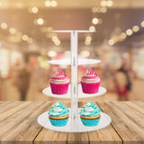 Clear Acrylic Cake and Cupcake Stand Combo for Party Dessert Display 1Set