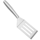 Plated Silver Stainless Steel Frying ula, Non-Scratch, Round Edges, Practical Kitchen Accessory