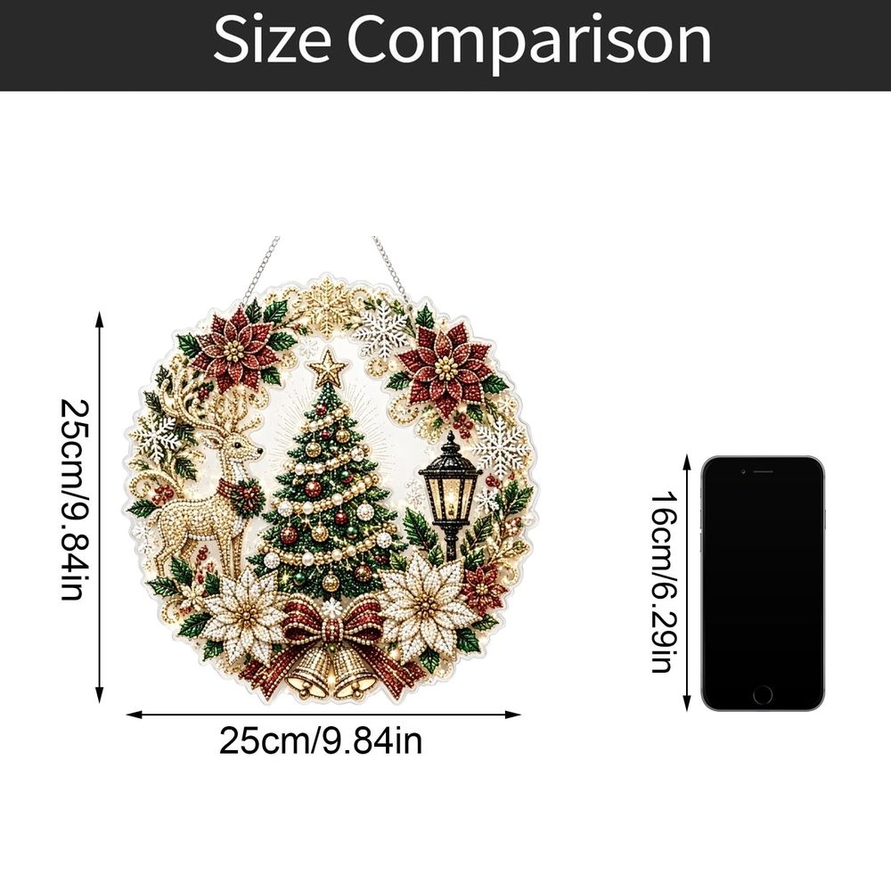 Christmas Pearl Art DIY Kit, Cute Diamond Painting Crafts for Adults, Fall Home Decor Wall Art Painting Kit for DIY Lover Present.G
