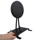 Black Drumming Practice Pad with Steel Bass Drum Foot Pedal for Quiet Drum Training
