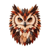 Clearance! Layered Fabric Owl Wall Art DIY Kit, 3D Textile Craft Kit with Fabric Feathers, Handmade Owl Decor Gift
