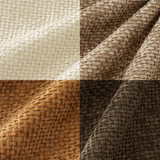 Pack of 4 Brown Couch Throw Pillow Covers 18x18 Inch Soft Decorative Chenille Pillows Farmhouse Accent Cushions for Boho Home Decor Spring Sofa Bedroom Living Room(Excluding pillow insert)