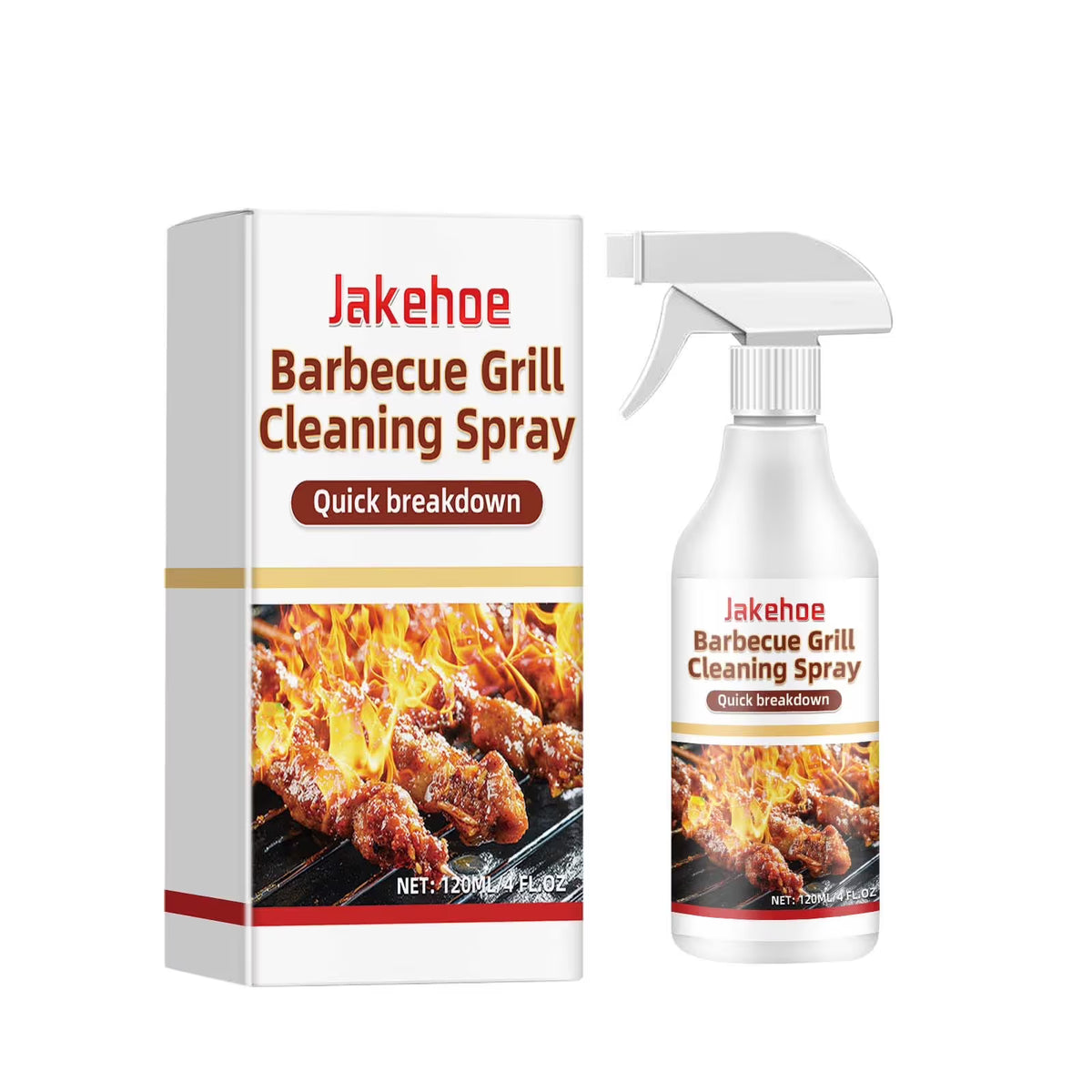 Grill and Grate Cleaner Spray：Cleans and Degreases BBQ Cooking Grates and Racks, Pellet and Electric Smokers