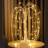 Light up Tree Decor Indoor, 60 LED 19.7Inch RGB Lighted Tree Tabletop Lamp, Small White Willow Tree with Lights for Birthday Thanksgiving Wedding Party Home Decoration
