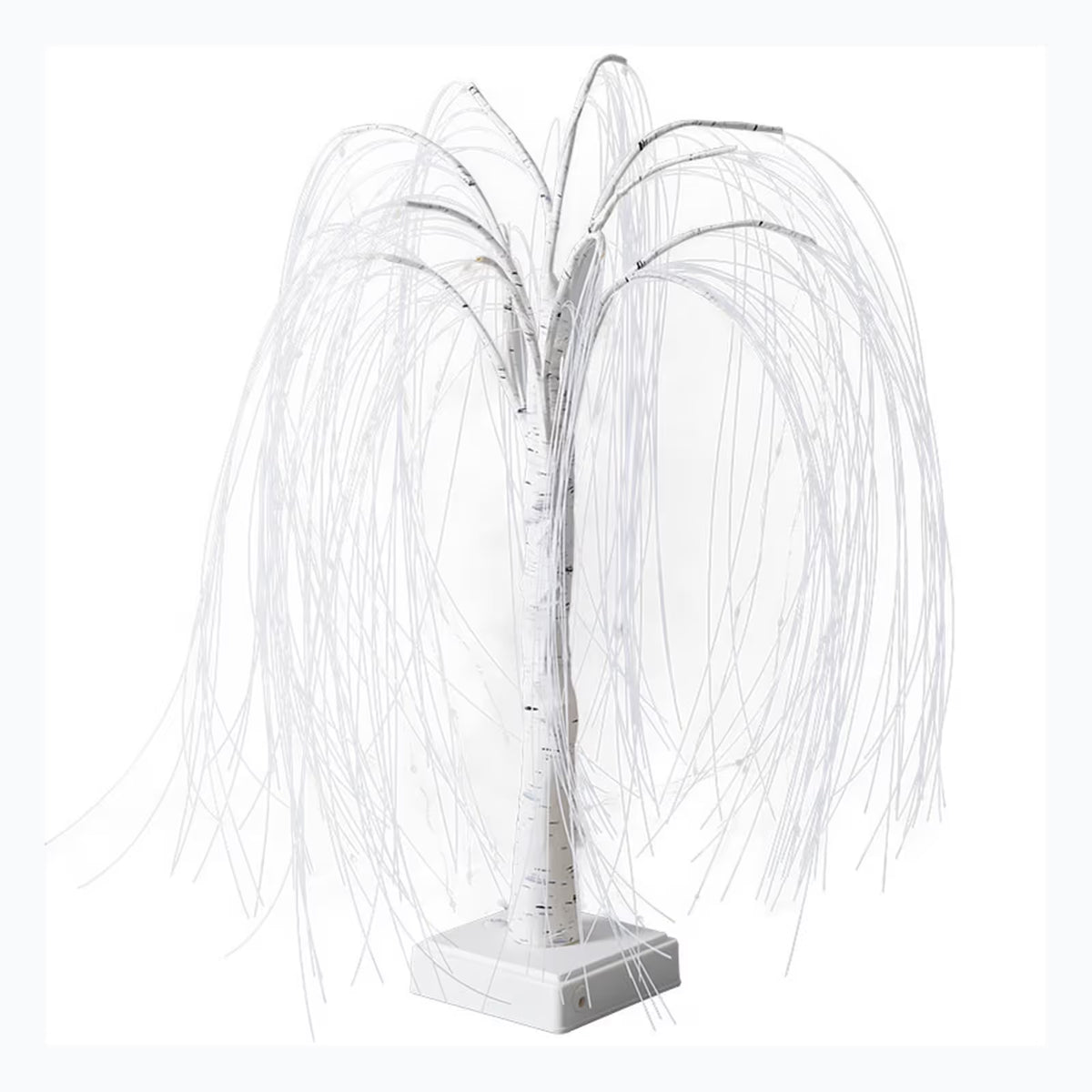 Light up Tree Decor Indoor, 60 LED 19.7Inch RGB Lighted Tree Tabletop Lamp, Small White Willow Tree with Lights for Birthday Thanksgiving Wedding Party Home Decoration