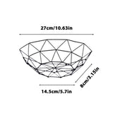 Metal Wire Fruit Bowl, Iron Arts Fruit Storage Baskets for Kitchen Counter, Countertop, Home Decor, Table Centerpiece Decorative hold Vegetables, Bread, Snacks, Potpourris