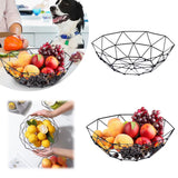 Metal Wire Fruit Bowl, Iron Arts Fruit Storage Baskets for Kitchen Counter, Countertop, Home Decor, Table Centerpiece Decorative hold Vegetables, Bread, Snacks, Potpourris