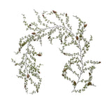 5 Ft Christmas Norfolk Pine Garland - Real Touch Winter Evergreen Pine Garland, Artificial Greenery Garland for Table, Mantle, Wall, Fireplace Decor, Indoor Outdoor Christmas Decorations 1Pcs
