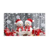 Christmas Garage Door Decorations Garage Door Banner with LED Light String 82.6 x 94.4in Large Garage Door Cover Christmas Backdrop Decoration for Xmas Holiday Winter Party (Snowman)