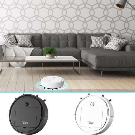 Robot Vacuum Cleaner Robot Vacuum and Mop Combo with Super Stong Suction, Personalized Cleaning Adjustments, Self-Charging Robotic Vacuum Cleaner, Advanced Obstacle Avoidance (Black)