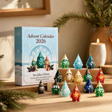 Christmas Countdown Calendar Calendar for Kids, Nativity Advent Calendar, Christmas Stuff Sea Glass Tree Ornament 24 Days