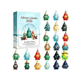 Christmas Countdown Calendar Calendar for Kids, Nativity Advent Calendar, Christmas Stuff Sea Glass Tree Ornament 24 Days