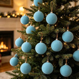 12PCS Christmas Tree Ornaments Clearance, Large Christmas Ball Ornaments Indoor, Green  Tree Hanging Pendants for Home