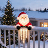 Winter Glow Bear Icicle Light Decor, Christmas Night Light Outdoor, Hanging LED Holiday Lights for Porch Entryway Home Decor