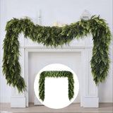 Natural Feel Cedar Artificial Christmas Garland, Christmas Decorations Indoor, Evergreen Christmas Garland 106
