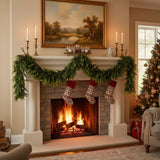 Natural Feel Cedar Artificial Christmas Garland, Christmas Decorations Indoor, Evergreen Christmas Garland 106