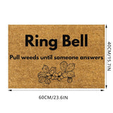 Area Rug Door Mats Ring Bell Pull Weeds Until Someone Answers Polyester Water Absorbing Mat Bathroom Door Non Slip Polyester Mat Wear Mat Water Absorption Bathroom 1PC