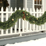 Christmas Cedar Garland Artificial Real Touch Thickness Realistic Greenery Pine Garland for Mantle Fireplace Outdoor Indoor Christmas Decorations1.8m