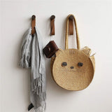 Wooden Hooks with Leather for Wall Mounted Single Hangers, Handmade Craft for Coats Hat Bags Rack 3pcs (beech)