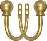 Curtain Holdbacks, Curtain Hooks for Drapes with Screws Wall Mounted Gold Ball Finials Curtain Tiebacks (2pcs)golden