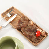 Small Wooden Platters Rectangle Mini Charcuterie Boards Acacia Wood Serving Trays Home Decor Cheese Board Cake Appetizer Plates Kitchen Charcuterie Platter （19CM*10.5CM ）