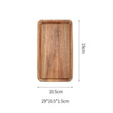 Small Wooden Platters Rectangle Mini Charcuterie Boards Acacia Wood Serving Trays Home Decor Cheese Board Cake Appetizer Plates Kitchen Charcuterie Platter （19CM*10.5CM ）