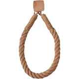 2 Pcs Natural Fiber Rope and Wood Roll Holder NonDrill Design Tissue Storage and Towel Shelf for Rental Homes （square）