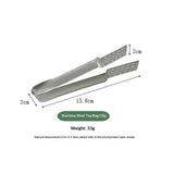 2pcs Tea Bag Squeezer Stainless Steel Teabag Tong Strainer Holder Tea Bag Spoon Tea Bag Tongs Strainer Grip Tea Bag Strainer for Loose Black Tea Gripping Ice Cube, Sugar