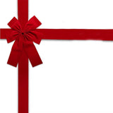 Christmas Door Ribbon Bow Large Red Christmas Wreath Bow Festival Wrapping Decorations for Tree Fireplace Home Front Door Party Supplies (Red,1)