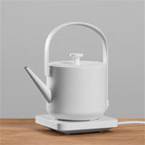 Gooseneck Kettle Mouth Electric Water Kettle Stainless Steel Coffe Hand Punching vision Stainless Steel Kettle Water Boiler  Matte White