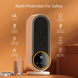 Space Heaters for Indoor Use with Remote, 2s Efficient Heating, Overheat & Tilt Protection, 1200W PTC Ceramic Portable Heater with Display, Timer, Two-Speed, Electric Heater for Bedroom Office,Basic Version