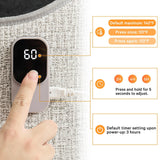 Under Desk Heater, 150W Quiet Foot Warmers for Feet with Detachable Foot Heating Pad, Graphene Radiant Heat Panel with Thermostat & Timer, Portable Energy-Saving for Office/Home,3 Heat Levels