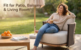 Woven Armrest Single Outdoor Sofa