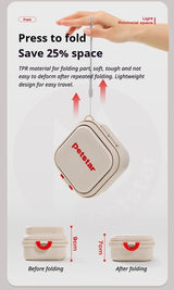 Foldable Outdoor Pet Bowl Light Brown