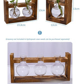 HydroponicWoodenFramewithSnap-On-Heart-ShapedTripleBottle