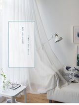 2 Pack Semi Blackout Sheer Curtains Navy Blue