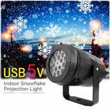 Decorative Snowflake Projector Light, Seasonal Ambient Night Lamp, Versatile Lighting For Christmas Celebration & Halloween Decoration