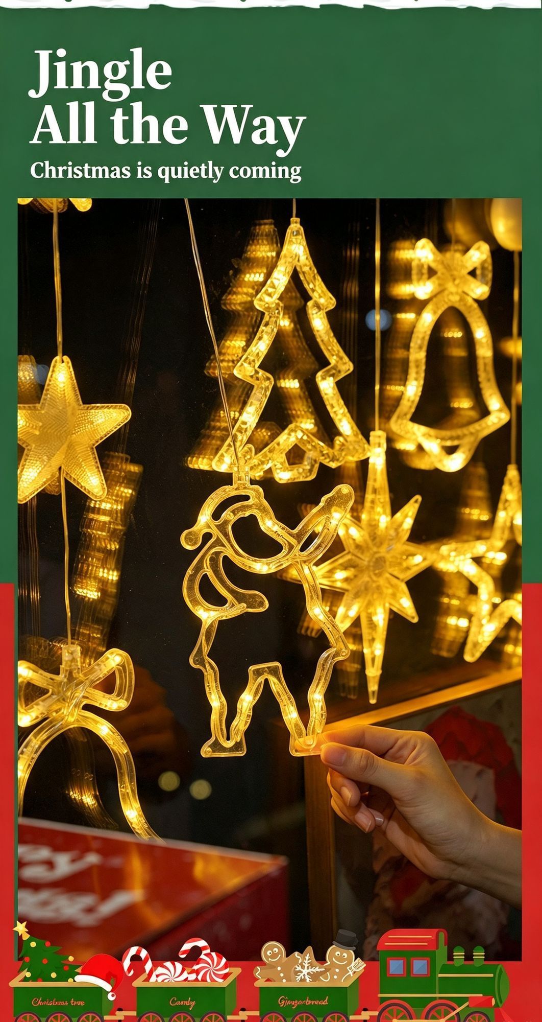 Colourful Diamond Snowflake Star LED Suction Lights, Battery Operated Eye-catching Christmas Window Lighting
