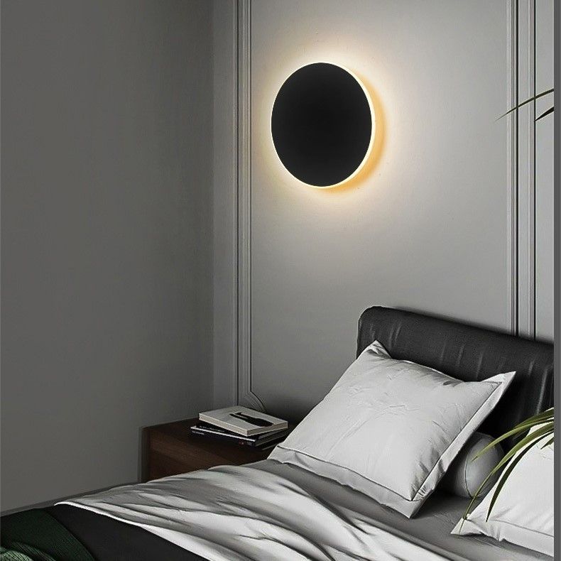 30CM White Regular Eclipse LED Wall Light Stepless Dimming